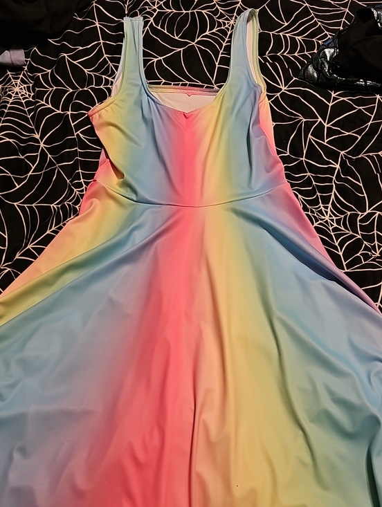 Blackmilk Dresses & Skirts - M Blackmilk Rainbow Midi Dress With Pockets!